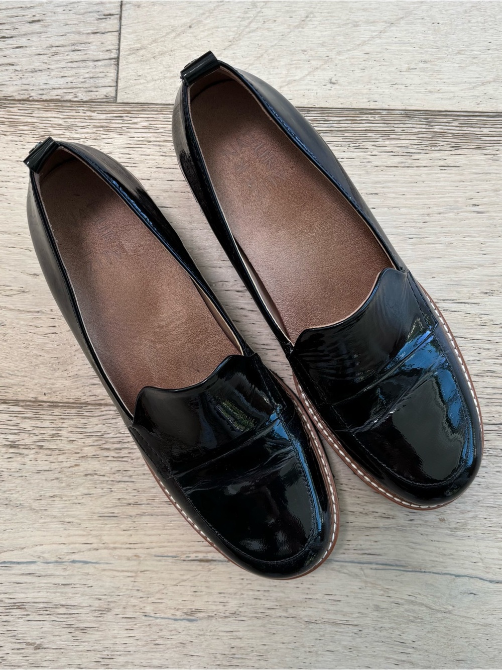 Naturalizer Black Patent Leather Loafers
